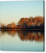 November Golden Reflections Canvas Print