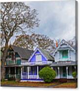 Oak Bluffs Cottages Martha's Vineyard Ma Cape Cod Canvas Print