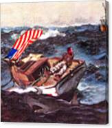 Obama At Sea Canvas Print