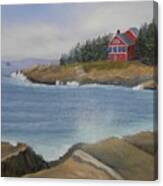 Ocean Cottage Canvas Print