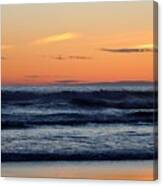 Ocean Sunset At Cape Disappointment State Park Canvas Print