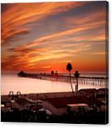 Oceanside Sunset 10 Canvas Print