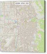 Ogden Utah Us City Street Map Canvas Print