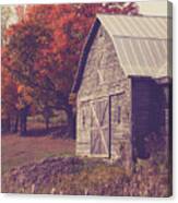 Old Barn In Vermont Canvas Print