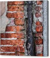 Old Brick Wall Fragment Canvas Print