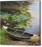 Old Canoe Canvas Print