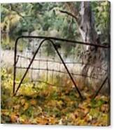 Old Farm Gate Canvas Print