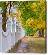 Old First Church Fence Canvas Print