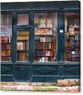 Old French Bookshop Canvas Print