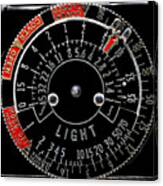 Old Light Meter Dial Canvas Print