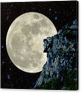 Old Man / Man In The Moon Canvas Print