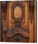 Old Ornamented Wooden Doors Canvas Print