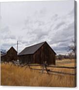Old Ranch Site-signed-#8478 Canvas Print