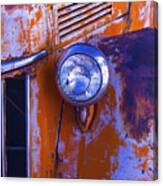 Old Rusty Truck Headlight Canvas Print
