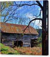 Old Shack In The Mountains Canvas Print
