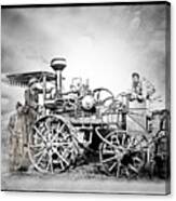 Old Steam Tractor Canvas Print