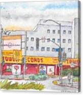 Old Tower Records In West Hollywood, California Canvas Print