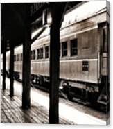Old Town Train Depot Canvas Print
