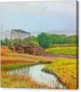 Old Train Bridge -annapolis Royal Canvas Print