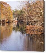 Old Trestle On The Waccamaw River Canvas Print