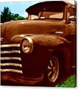 Old Truck As A Painting Canvas Print