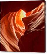 Old Woman In The Canyon Canvas Print