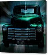 On The Move Truck Art Canvas Print