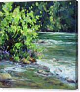On The River Canvas Print