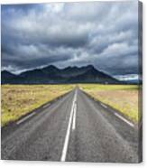 On The Road In Iceland Canvas Print