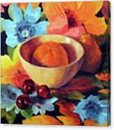 Orange And Cherries Canvas Print