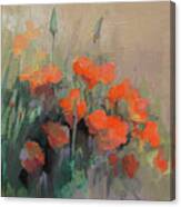 Orange Poppies Canvas Print