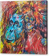 Orangutan Joyful Ride Canvas Print
