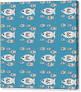 Orderly Formation - School Of Fish Canvas Print