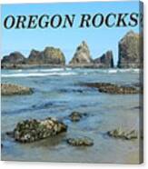 Oregon Rocks Landscape Canvas Print