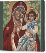 Our Lady Of Maryknoll 100th Anniversary Icon 223 Canvas Print