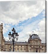 Outside The Louvre - Paris, France Canvas Print