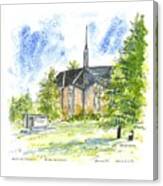 Outside The Sanctuary At Westminster Presbyterian Chuch Canvas Print