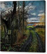 Outskirts-road To River... Canvas Print