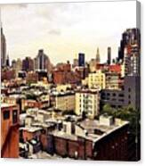 Over The Rooftops Of New York City Canvas Print