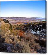 Owens Lake Winter Canvas Print