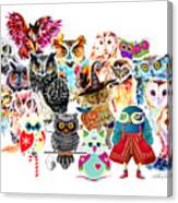 Owls Collage By Isabel Salvador Canvas Print