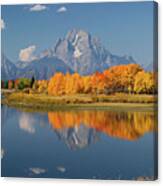 Oxbow Bend Reflection Canvas Print