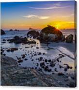 Pacific Ocean Northern California Sunset Canvas Print