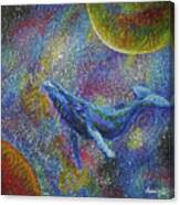 Pacific Whale In Space Canvas Print