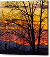 Paint Night Sunset Canvas Print