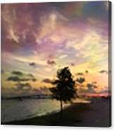 Painted Front Beach #oceansprings Canvas Print
