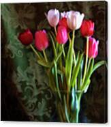 Painted Tulips Canvas Print