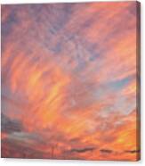 Painterly Sunset Canvas Print