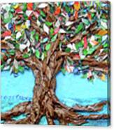 Painters Palette Of Tree Colors Canvas Print