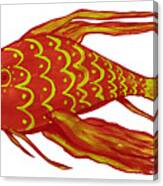 Painting Red Fish Canvas Print